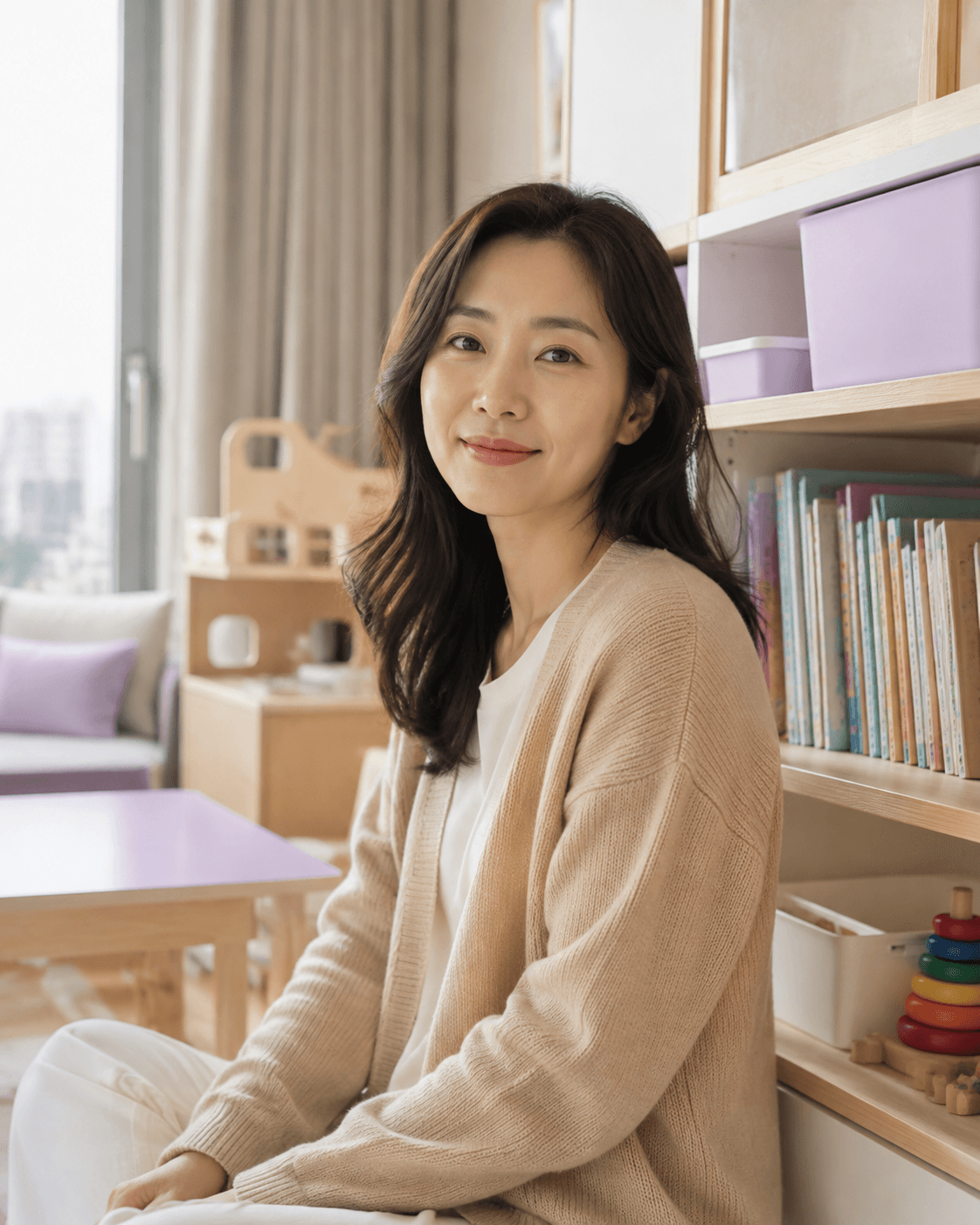 정리 서비스를 이용하는 고객을 표현한 이미지