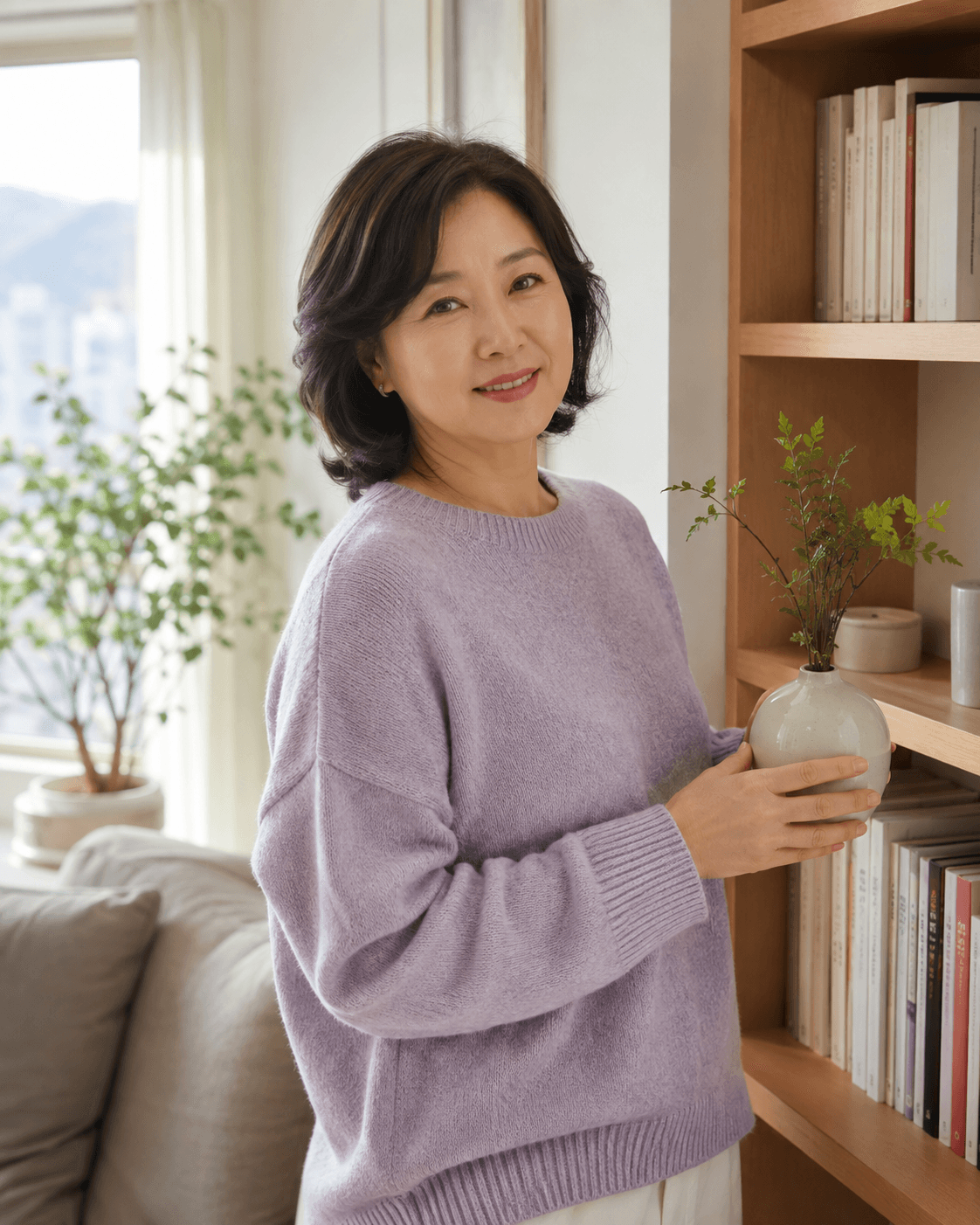 정리 서비스를 이용하는 고객을 표현한 이미지